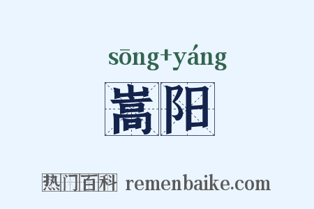 嵩阳是什么意思的图片